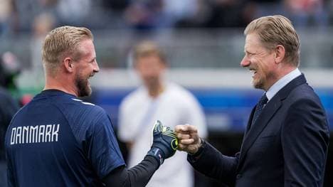 Kasper Schmeichel steht wie Vater Peter Schmeichel einst im Tor der Dänen