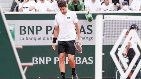Dominic Thiem verlor in der ersten Runde der French Open klar