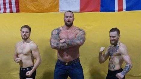 Gunnar Nelson, Hafþór Júlíus Björnsson und Conor Mc Gregor
