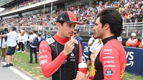 Leclerc und Sainz kommen mit Ferrari nicht voran