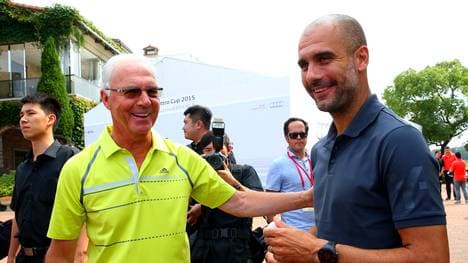 Franz Beckenbauer und Pep Guardiola