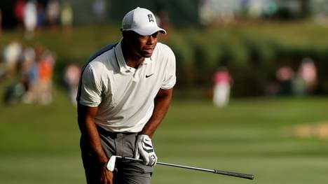 Tiger Woods liegt auf dem geteilten 77. Rang