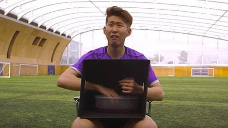 Heung-Min Son stellt sich einer Mutprobe