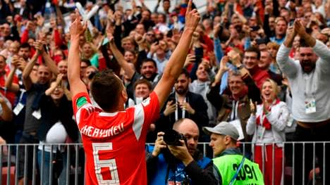 Denis Tscheryschew erzielte das 2:0 für Russland