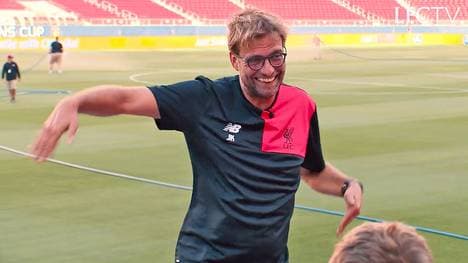 Jürgen Klopp nahmt den Tor-Tanz von Daniel Sturridge nach