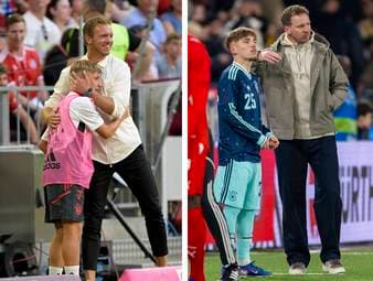 Rührende Bilder aufgetaucht: Bayern-Youngster Lennart Karl und Bundestrainer Julian Nagelsmann begegneten sich bereits vor Jahren.
