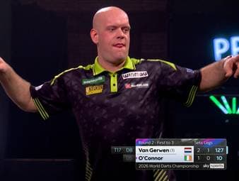 Michael van Gerwen und Gary Anderson wissen, wie sich der WM-Pokal anfühlt. Die Ex-Champions lösen ihre Aufgaben in Runde 2 souverän - und mit hohen Averages.