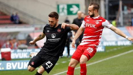 Fabian Schleusener (l.) kehrt zum KSC zurück