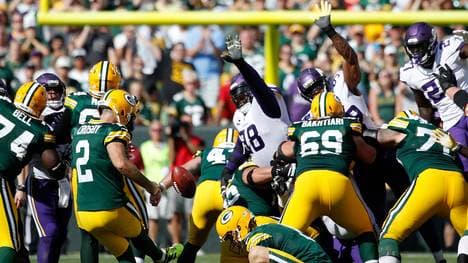 Mason Crosby erzielte fünf Field Goals für die Packers gegen die Vikings