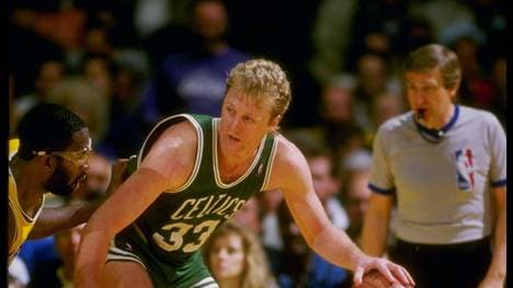 Larry Bird wurde drei Mal Meister mit den Boston Celtics