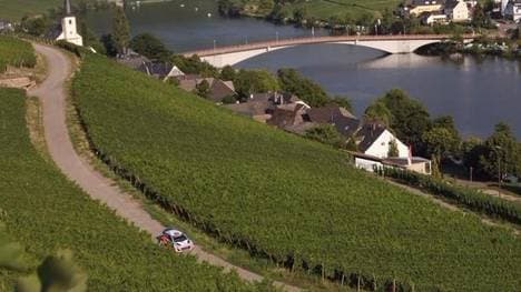 Die Weinberge der Mosel sind nur ein Element der Rallye Deutschland