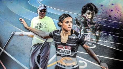 Bob Kersee (l.) steckt hinter dem Rekord von Sydney McLaughlin - er war auch der Trainer von Florence Griffith-Joyner