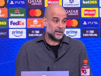 Vor dem Champions League Achtelfinal Rückspiel spricht City-Trainer Pep Guardiola auf der Pressekonferenz über das bevorstehende Duell mit Real Madrid. 