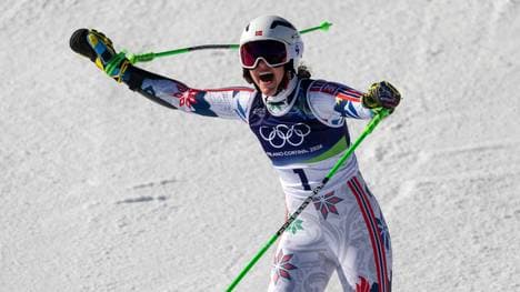 Skirennfahrerin Thea Louise Stjernesund verkündet ihr Liebesglück nach olympischem Erfolg 