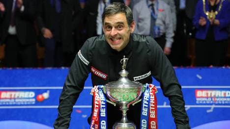 Ronnie O'Sullivan hat bei der Snooker-WM den Titelrekord eingestellt