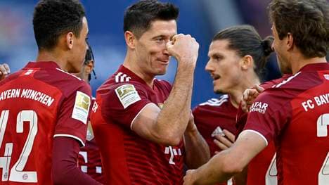 Robert Lewandowski durfte mit dem FC Bayern jubeln