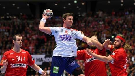Sander Sagosen spielt mit Norwegen gegen Dänemark um den WM-Titel