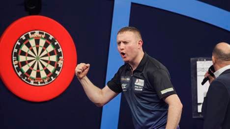 Erfolgreicher Debütant bei der Darts-WM: Joe "Shaggy" Murnan