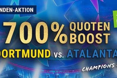 Bet-at-home Quotenboost: 700% Extra für Dortmund - Atalanta am 17.02.26