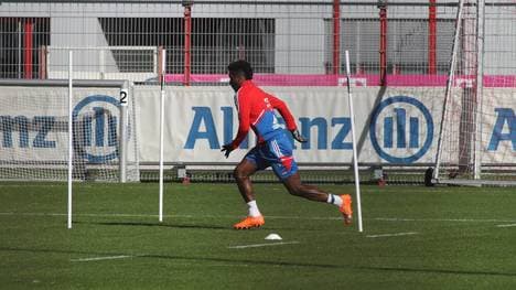 Kingsley Coman stand am Montag auf dem Trainingsplatz