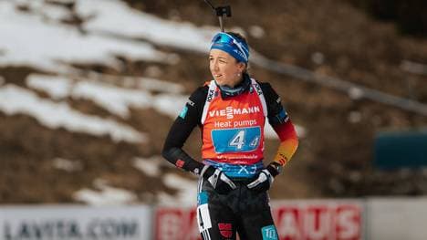 Franziska Preuß enttäuscht beim Sprint