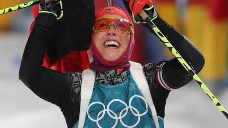 Laura Dahlmeier feierte bei Olympia 2018 ihren letzten großen Sieg