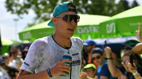 Jonas Schomburg beim Marathon in Roth