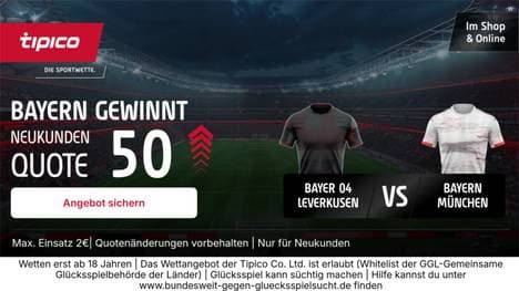 50,0-Quote auf Bayern: Der Tipico-Wahnsinn zum DFB-Pokal!