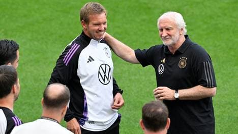 Julian Nagelsmann (l.) und Rudi Völler