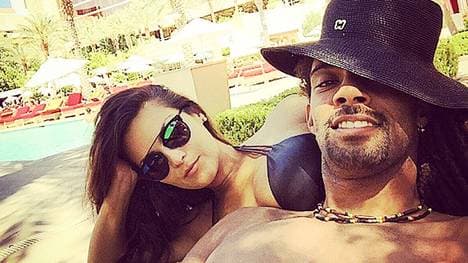 Dustin Brown und das Model Dione Gonzales