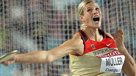 Nadine Müller gewann 2011 in Daegu Silber bei der WM
