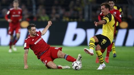 Javi Martinez vom FC Bayern gegen den BVB