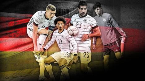 Leroy Sané (2.v.l.) ist einer der Gewinner der Länderspielwoche