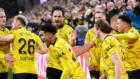 Der BVB machte gegen Atlético auch ein Eigentor von Mats Hummels (M.) wett