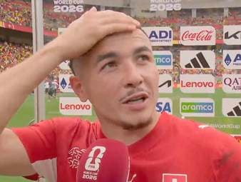 Ex-Bundesliga-Profi Rubén Vargas schießt die Schweiz mit dem letzten und entscheidenden Elfmeter gegen Kolumbien ins Viertelfinale. Anschließend äußert er sich zu diesem historischen Erfolg. 