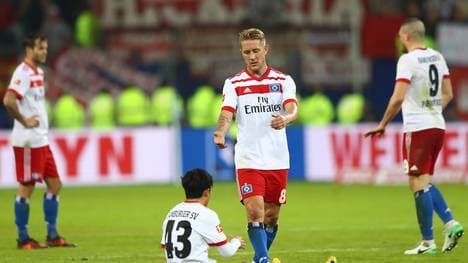 Die Hamburger sind nach der Niederlage gegen Bayern sichtlich enttäuscht