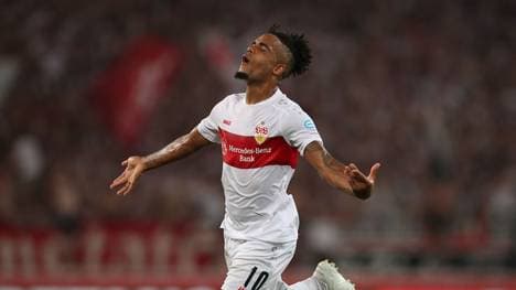 Der VfB Stuttgart erzielte das 1:0 gegen Jahn Regensburg.