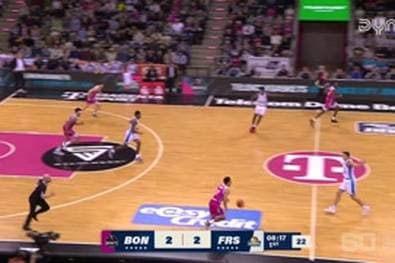 Spiel Highlights zu Telekom Baskets Bonn - SKYLINERS Frankfurt