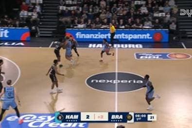 Spiel Highlights zu Veolia Towers Hamburg - Basketball Löwen Braunschweig