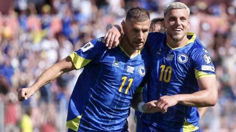 Ermedin Demirovic (r.) und Edin Dzeko