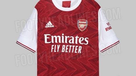 Das Portal "Footy Headlines" hat das neue Trikot des FC Arsenal geleakt
