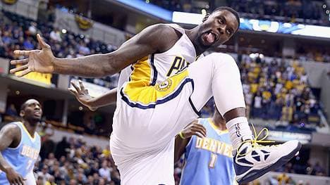 Lance Stephenson feiert einen Korb besonders ekstatisch