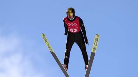 Andreas Wellinger präsentierte sich im Training in Pyeongchang in starker Form 