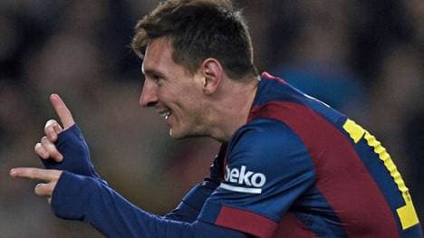 Lionel Messi traf gegen Espanyol Barcelona dreimal