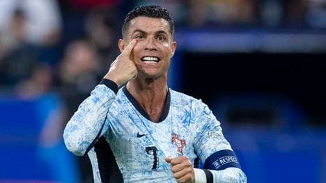 Cristiano Ronaldo beim Spiel gegen Georgien