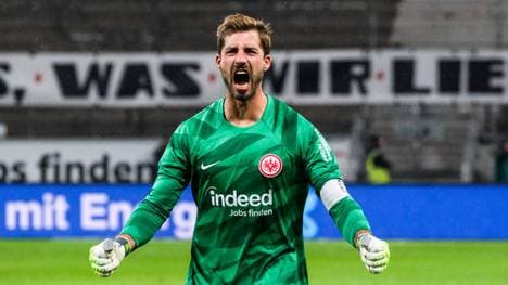 Kevin Trapp und die Frankfurter Eintracht sind heute in der Europa Conference League gegen Aberdeen gefordert