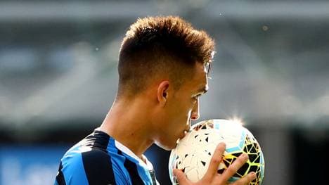 Noch küsst Lautaro Martínez die Bälle in der italienischen Liga