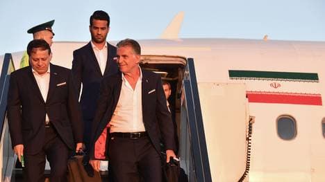 Das Team des Iran traf als erstes in Russland ein