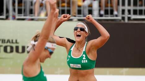 Isabel Schneider (l.) und Victoria Bieneck belegen Platz vier beim erstem Major-Series-Turnier