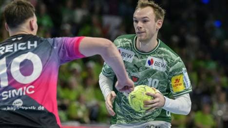 Mathias Gidsel im Trikot für die 
Füchse Berlin